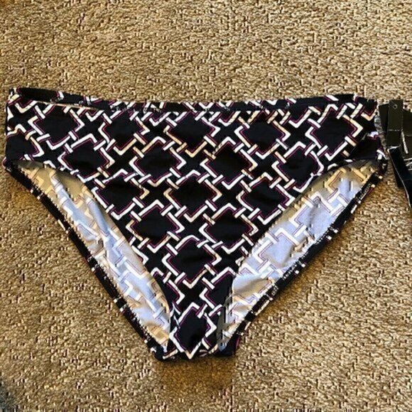 NEW NWT INC INTERNATIONAL CONCEPTS High Waisted Bikini Swimsuit Swim BOTTOM 12 - Picture 1 of 9